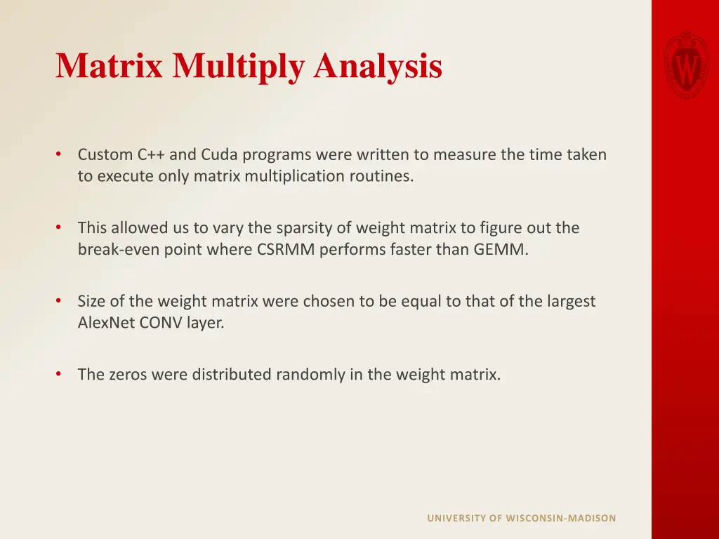 matrix multiply analysis