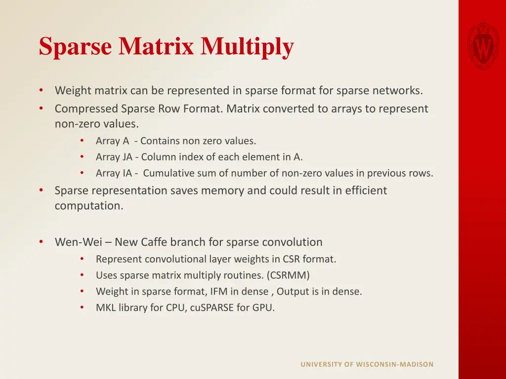 sparse matrix multiply