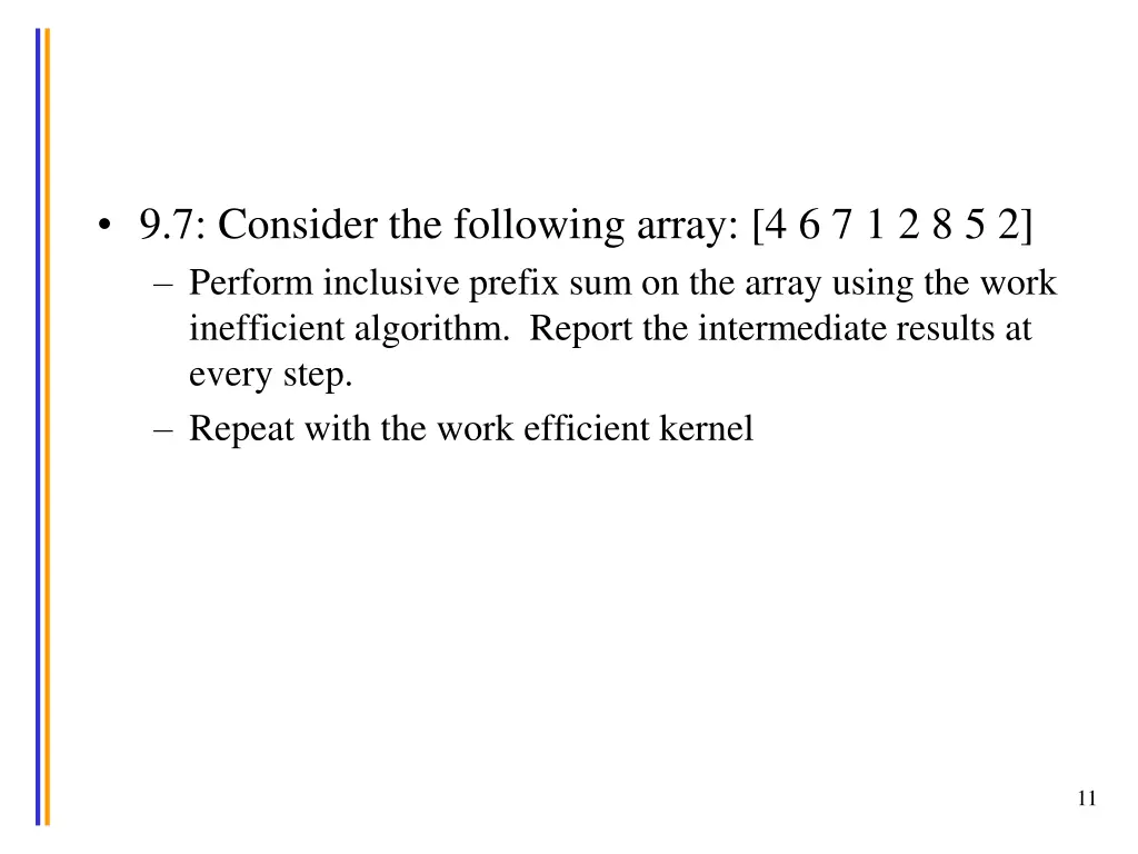 9 7 consider the following array