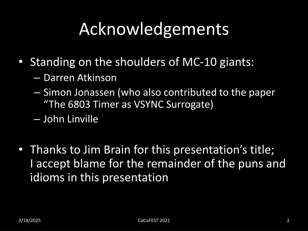 acknowledgements