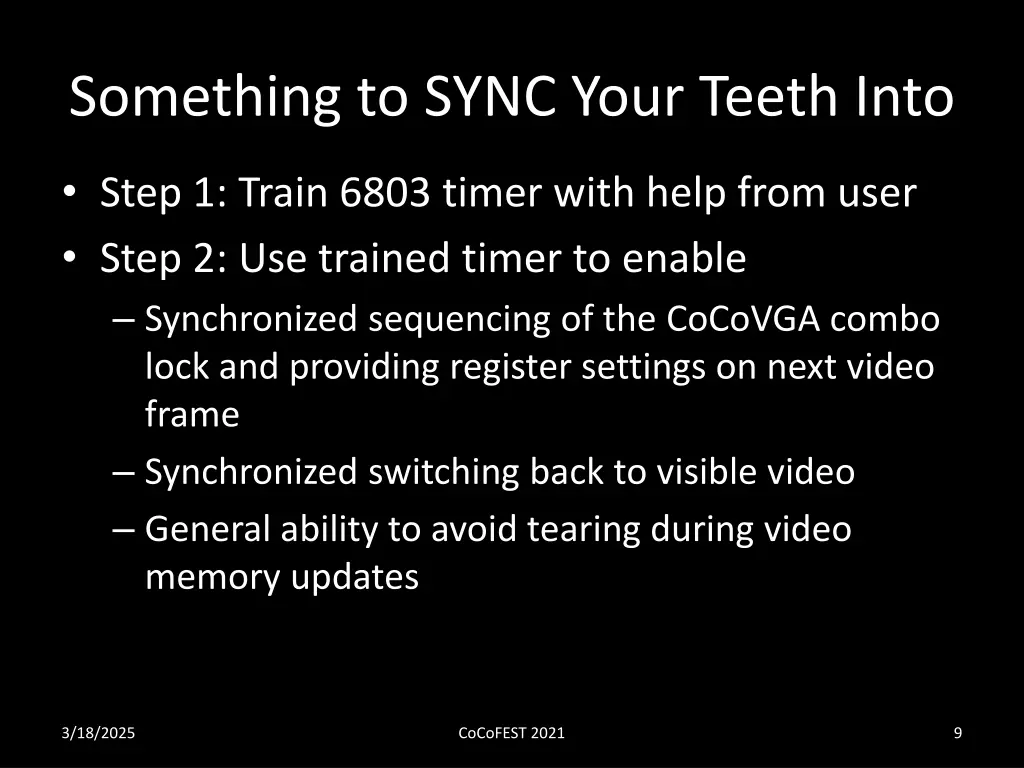 something to sync your teeth into