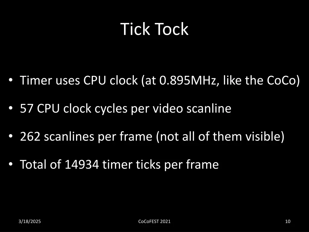tick tock