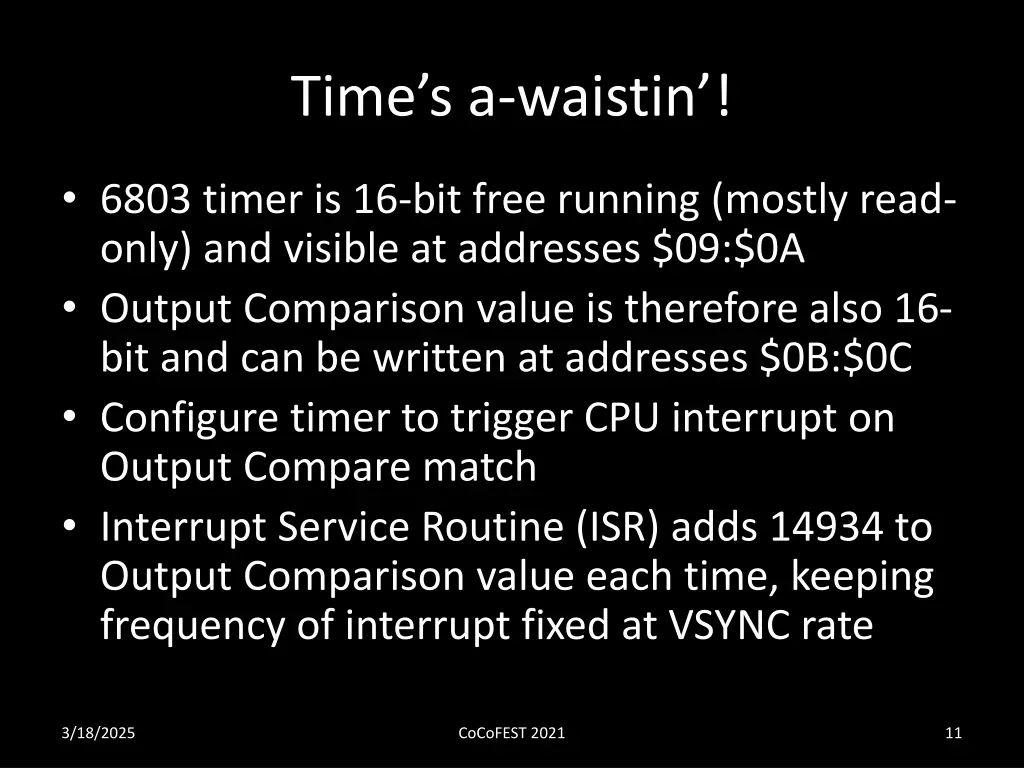time s a waistin