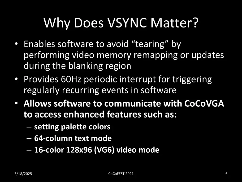 why does vsync matter