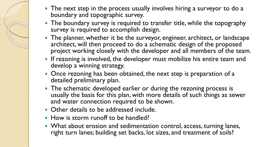 the next step in the process usually involves