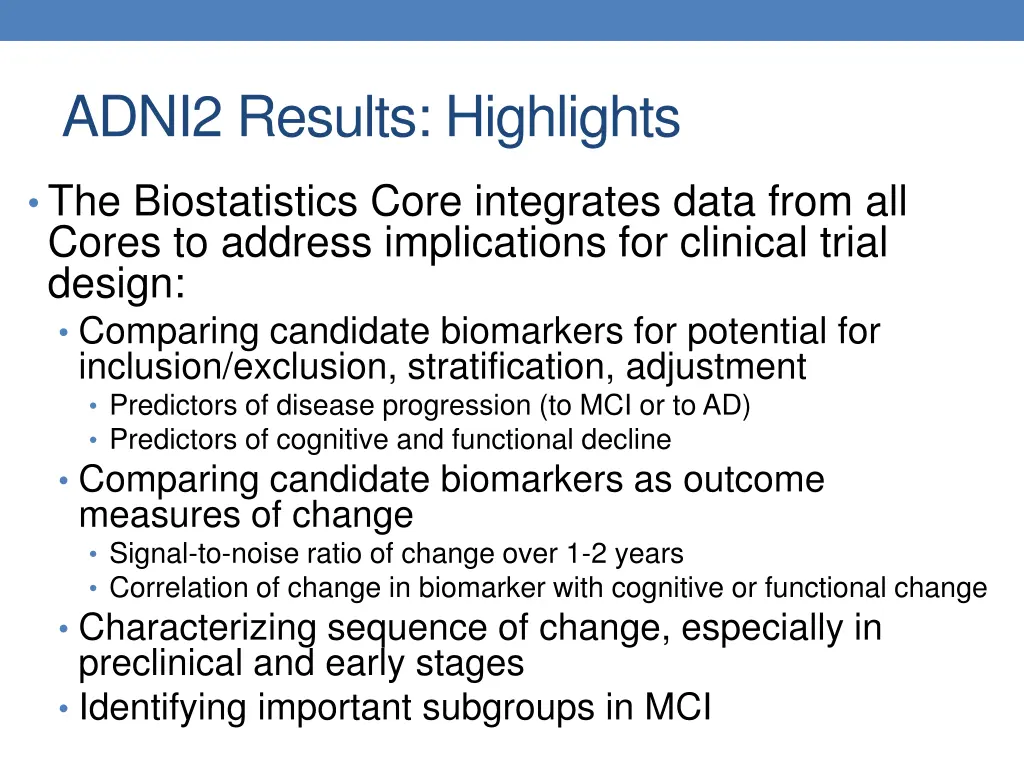 adni2 results highlights
