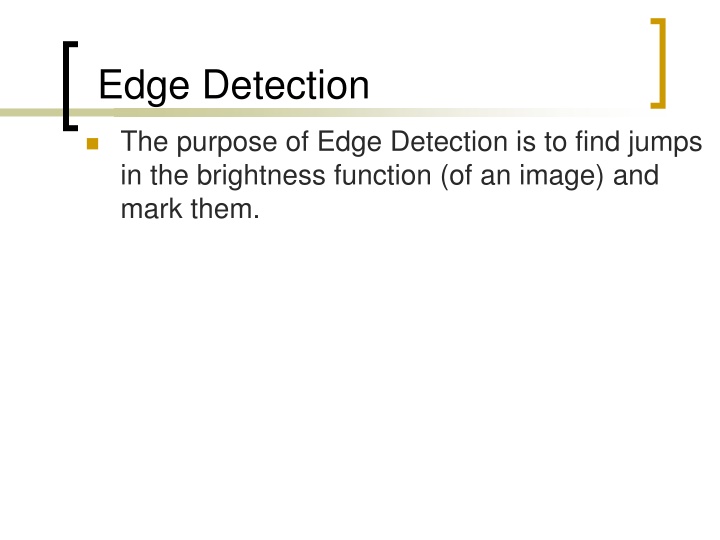 edge detection