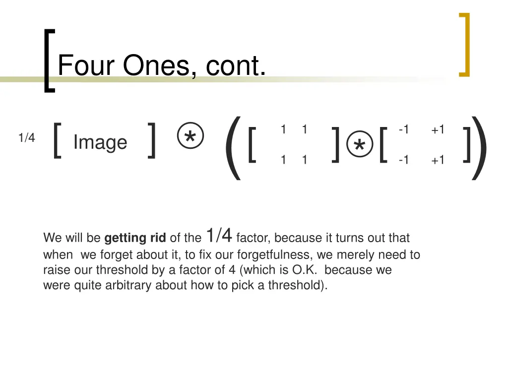 four ones cont 2