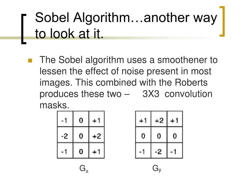 sobel algorithm another way to look at it