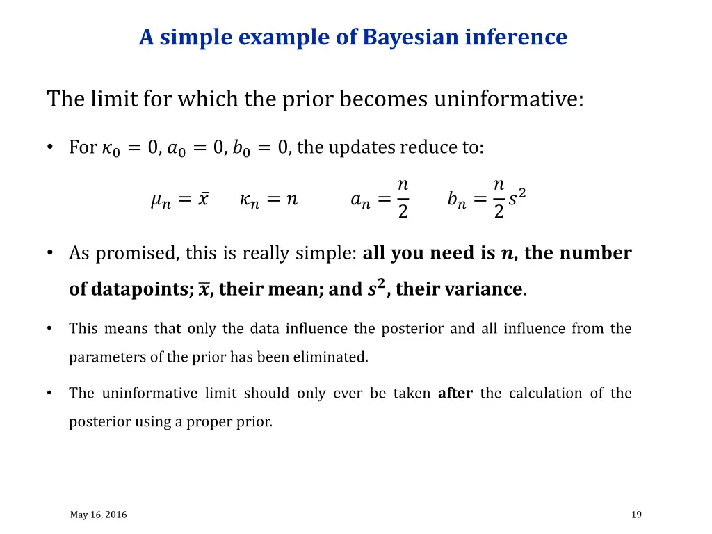 a simple example of bayesian inference 6