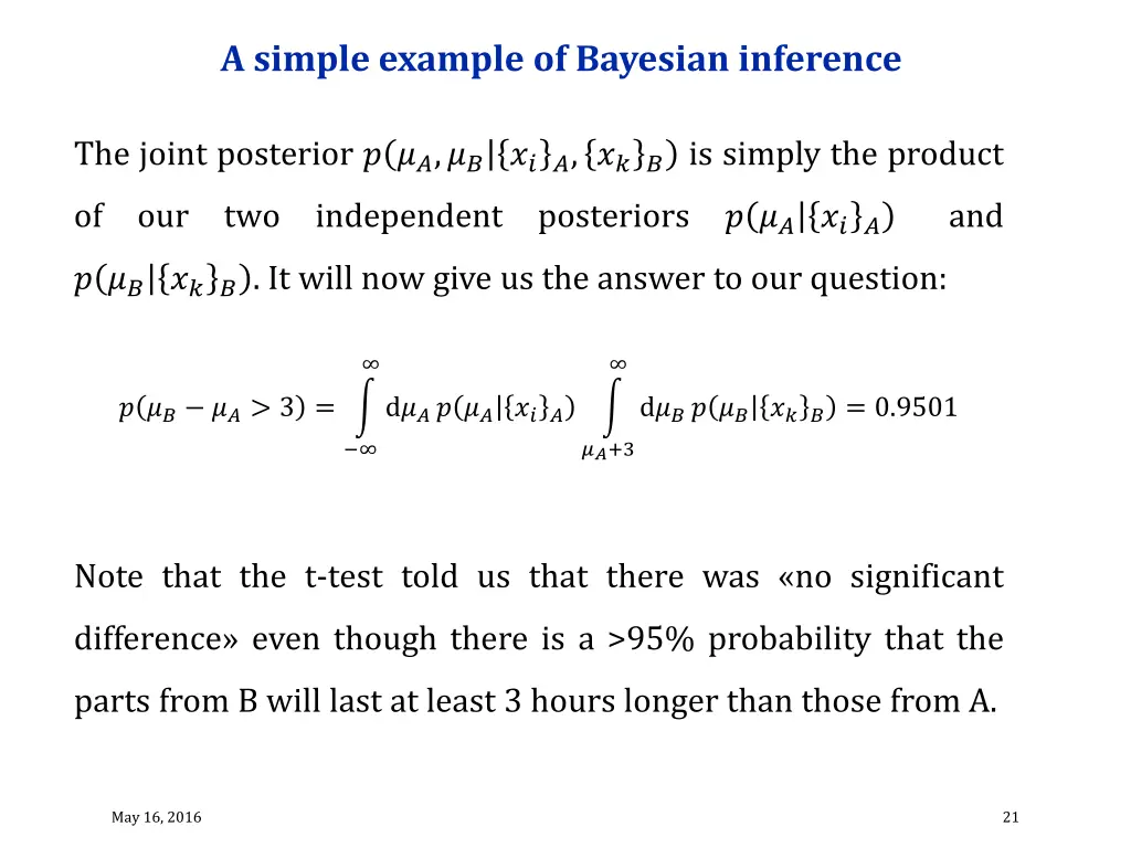 a simple example of bayesian inference 8