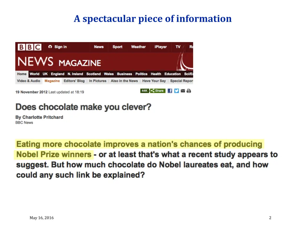 a spectacular piece of information
