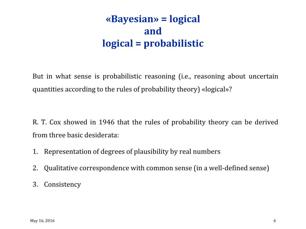 bayesian logical and logical probabilistic 1