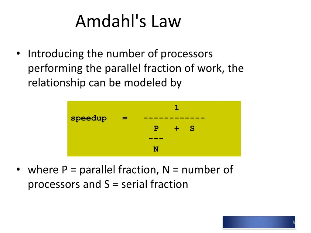 amdahl s law