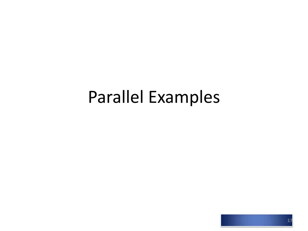 parallel examples