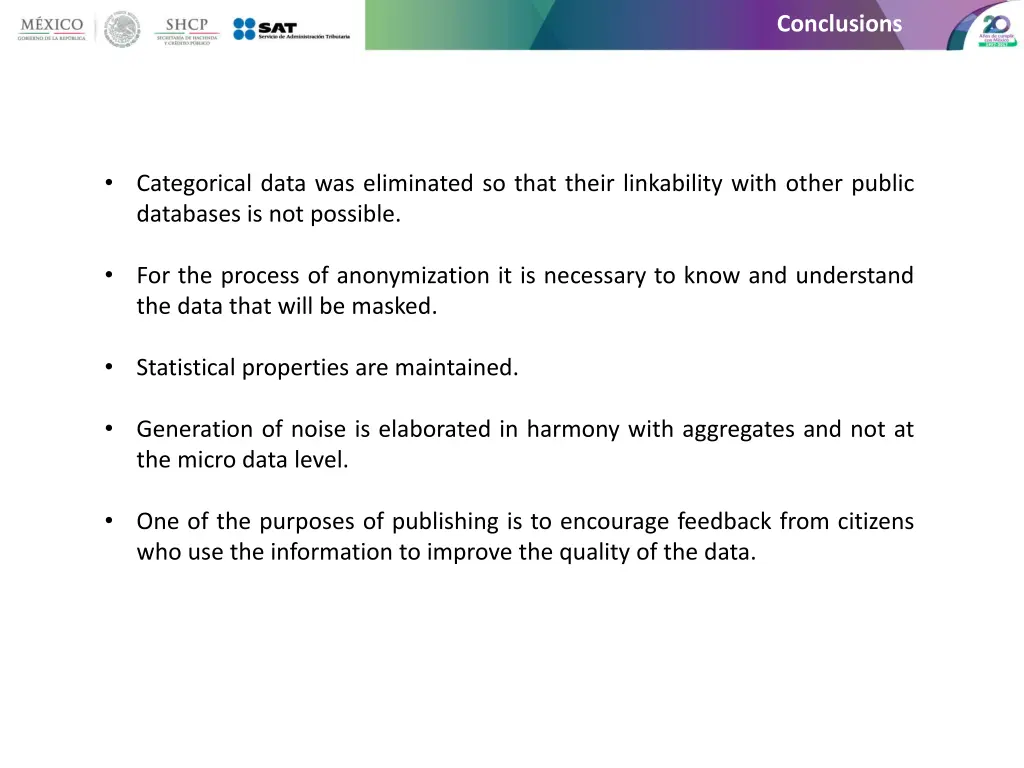 conclusions