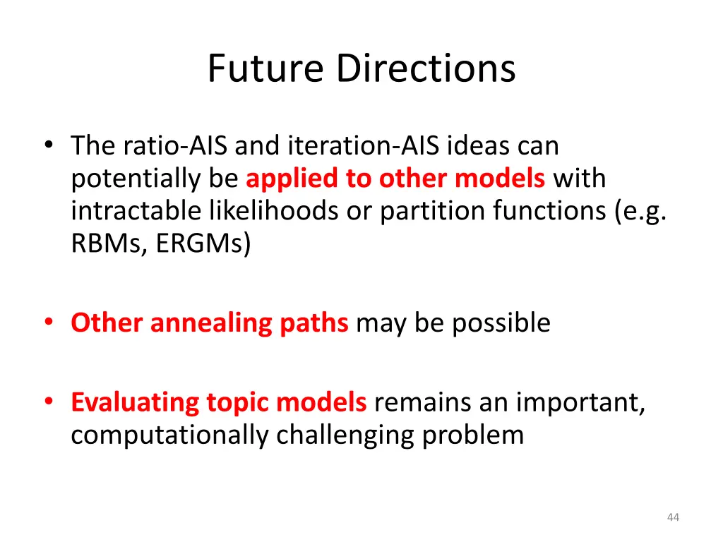 future directions