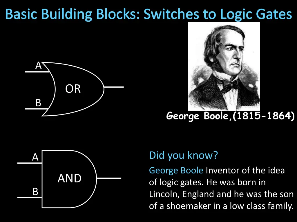 basic building blocks switches to logic gates 3