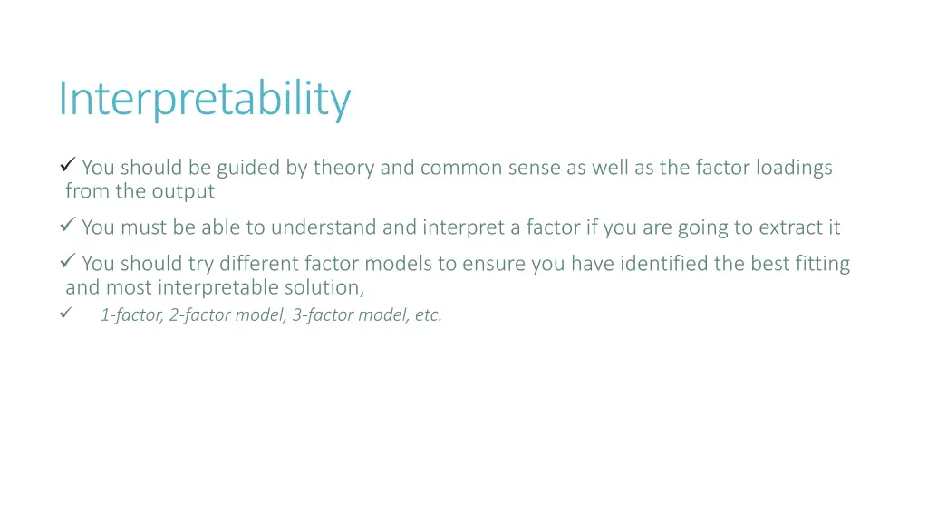 interpretability