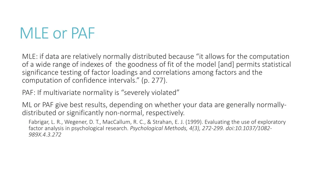 mle or paf