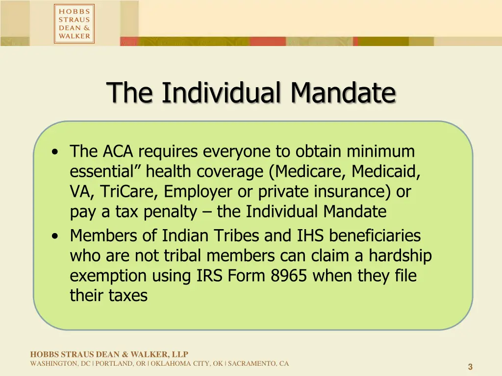 the individual mandate