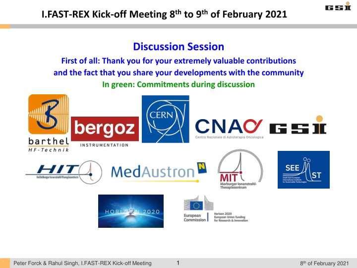 i fast rex kick off meeting