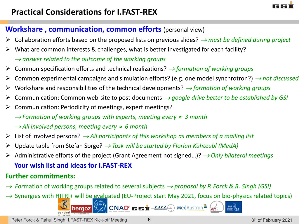 practical considerations for i fast rex