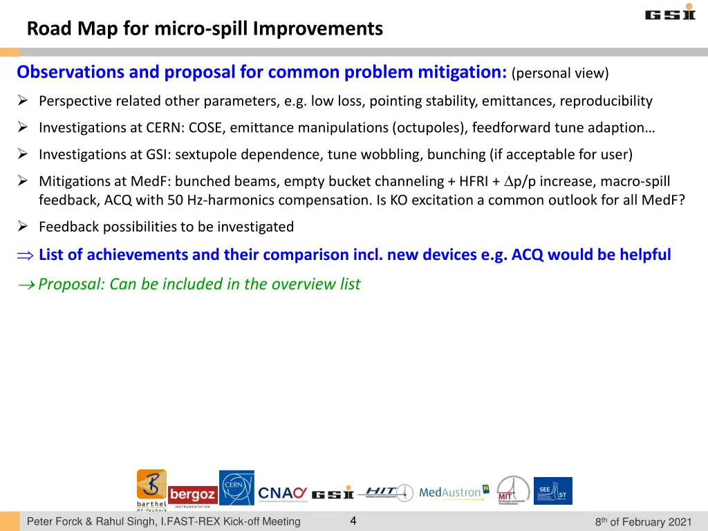 road map for micro spill improvements