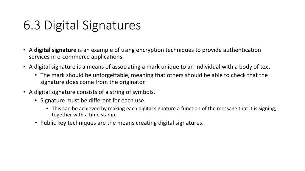 6 3 digital signatures