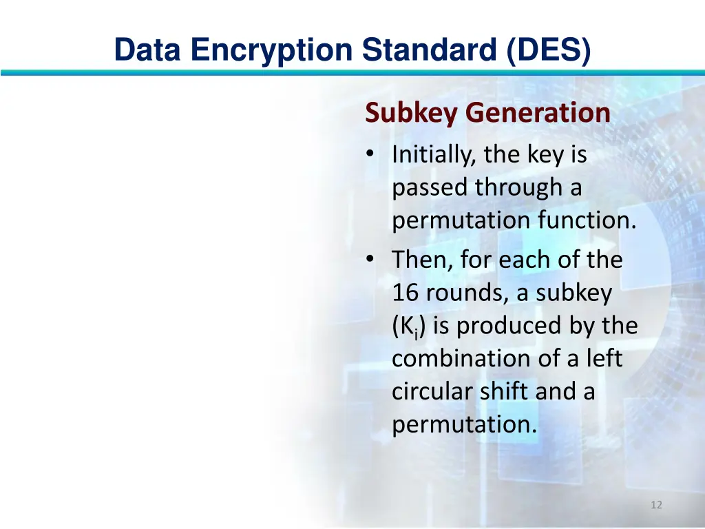 data encryption standard des 11