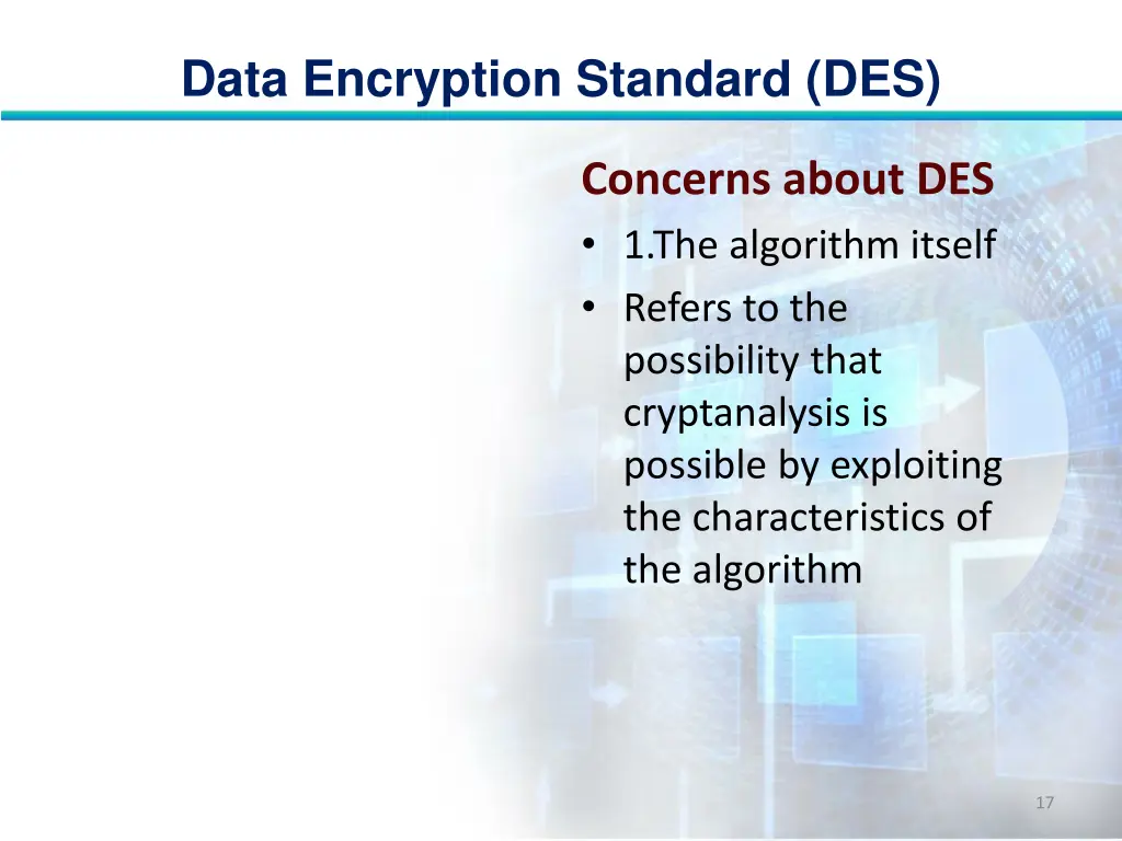 data encryption standard des 16