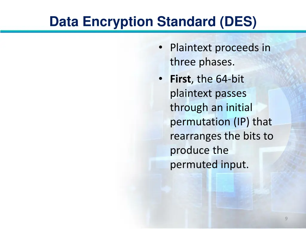data encryption standard des 8