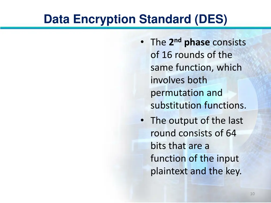 data encryption standard des 9