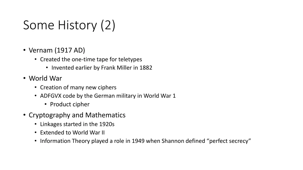 some history 2
