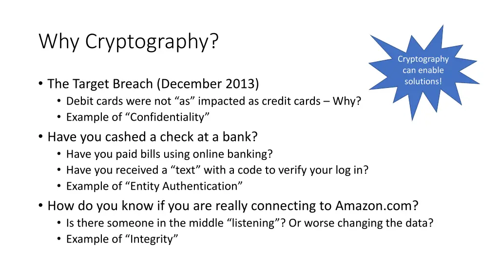 why cryptography