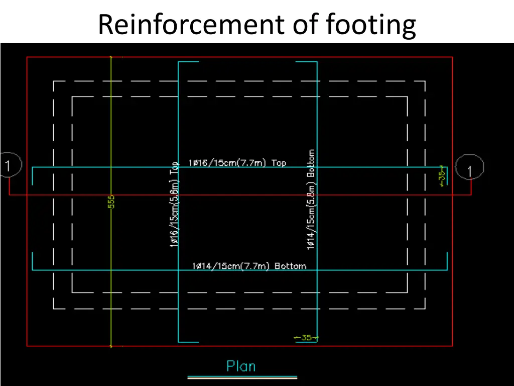 reinforcement of footing