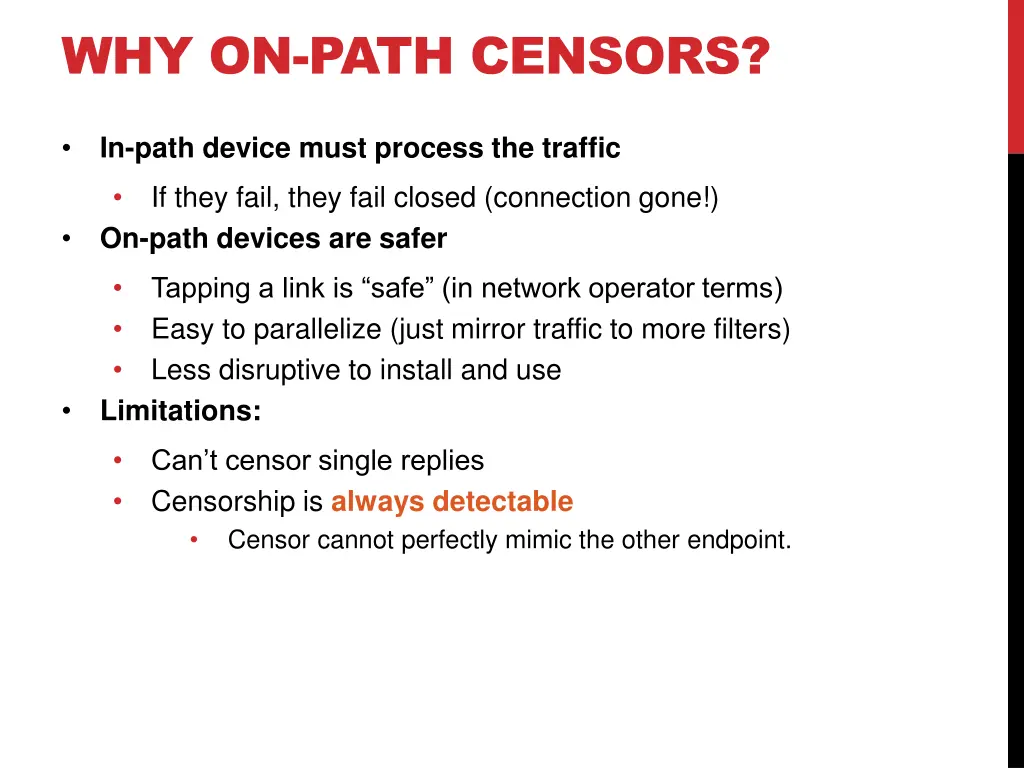 why on path censors