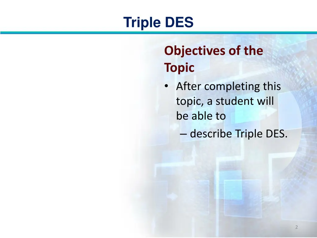 triple des 1