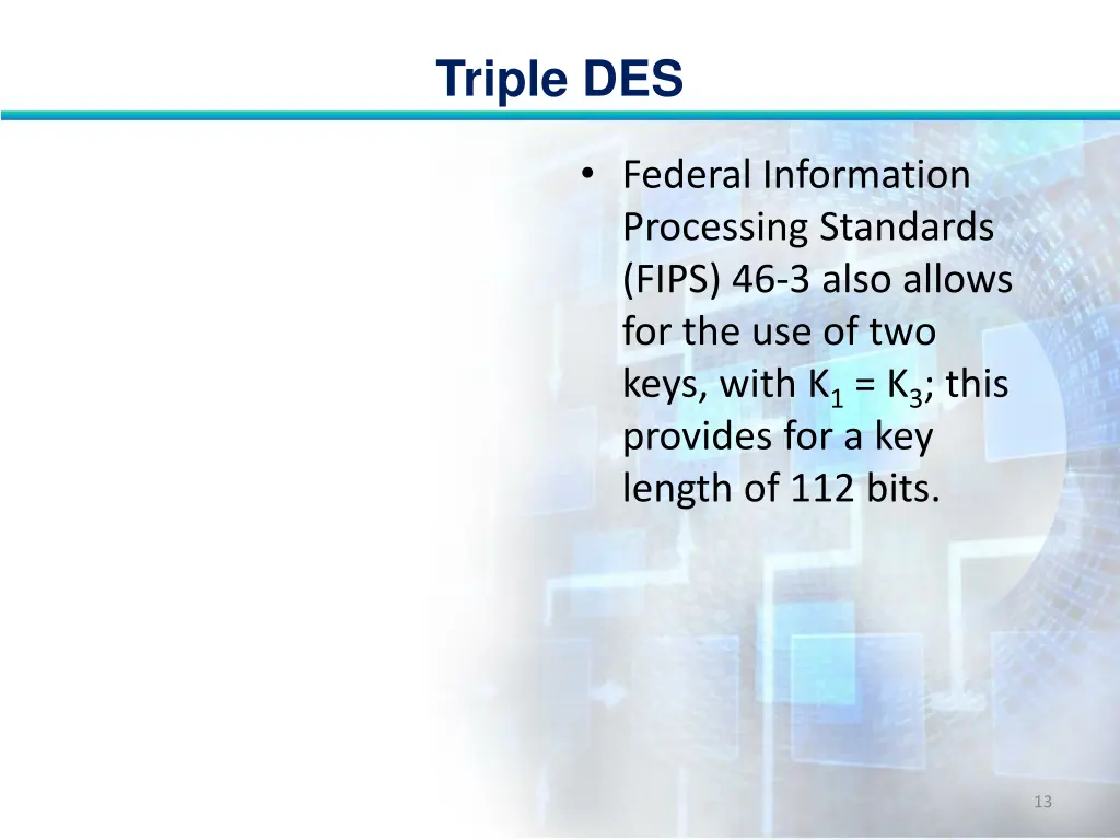 triple des 12