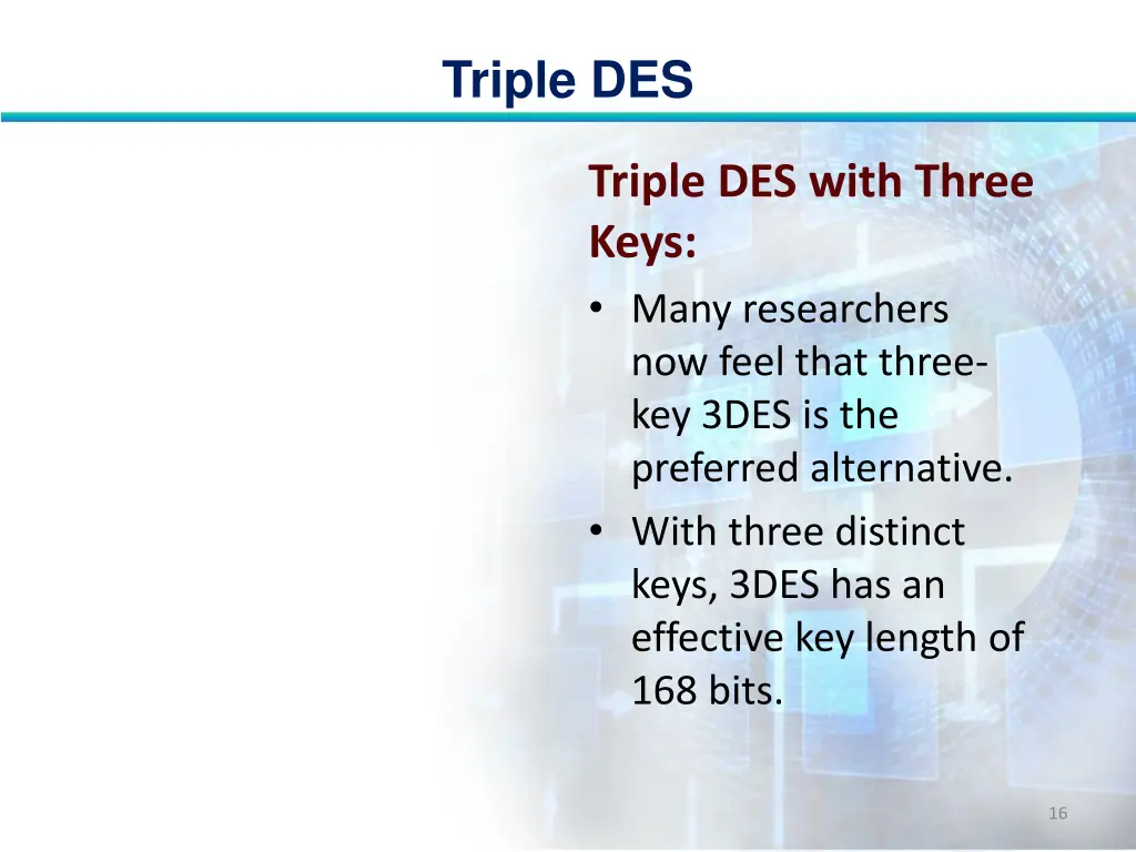 triple des 15