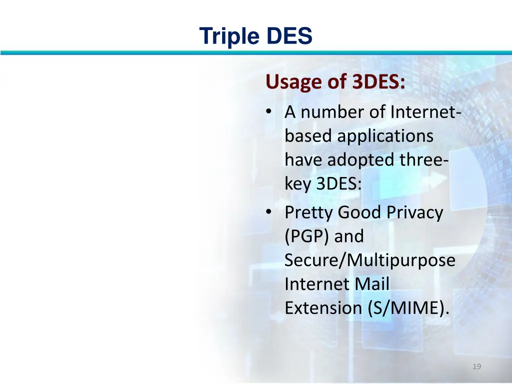 triple des 18