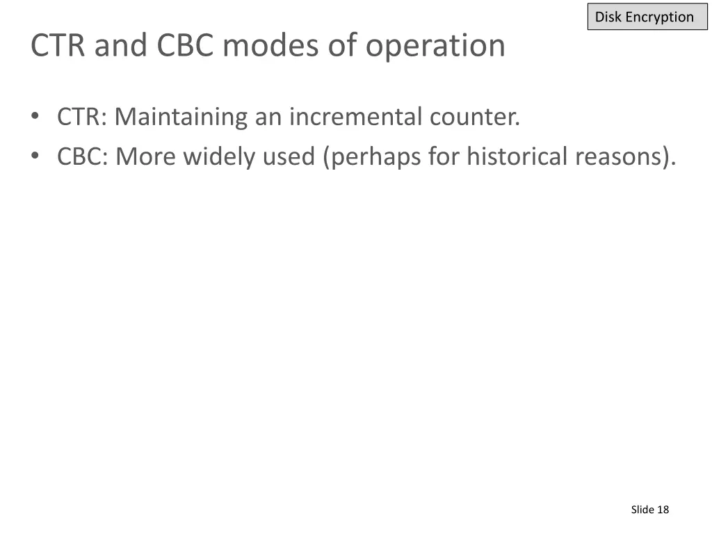 disk encryption 1