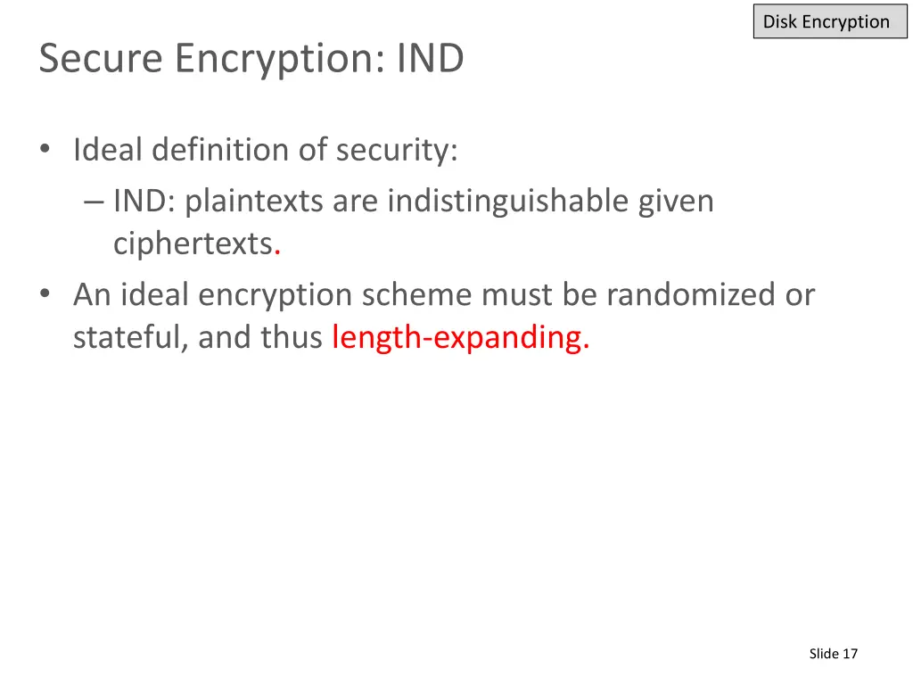 disk encryption