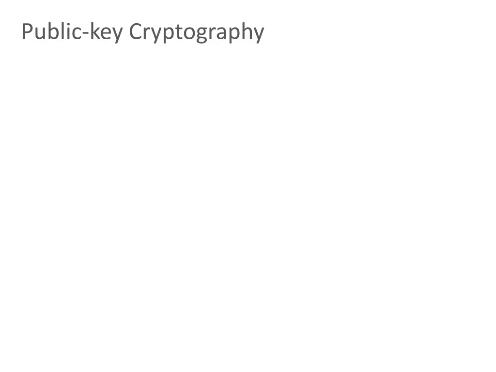 public key cryptography