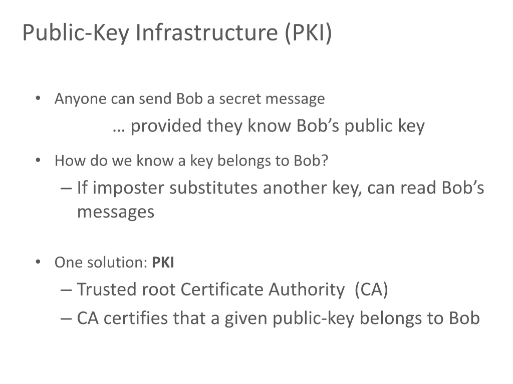 public key infrastructure pki
