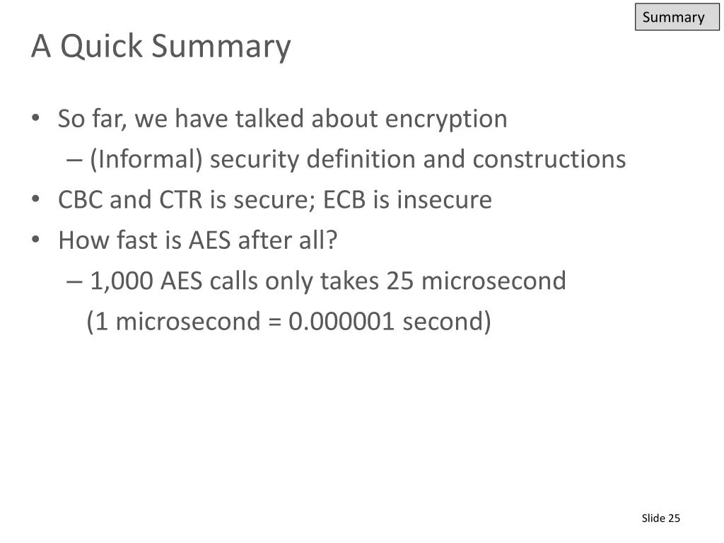 summary