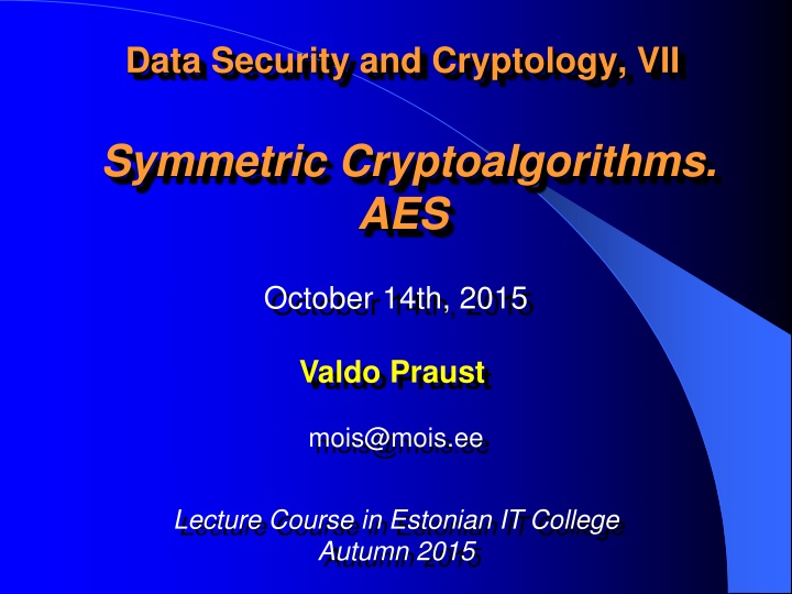 data security and cryptology vii