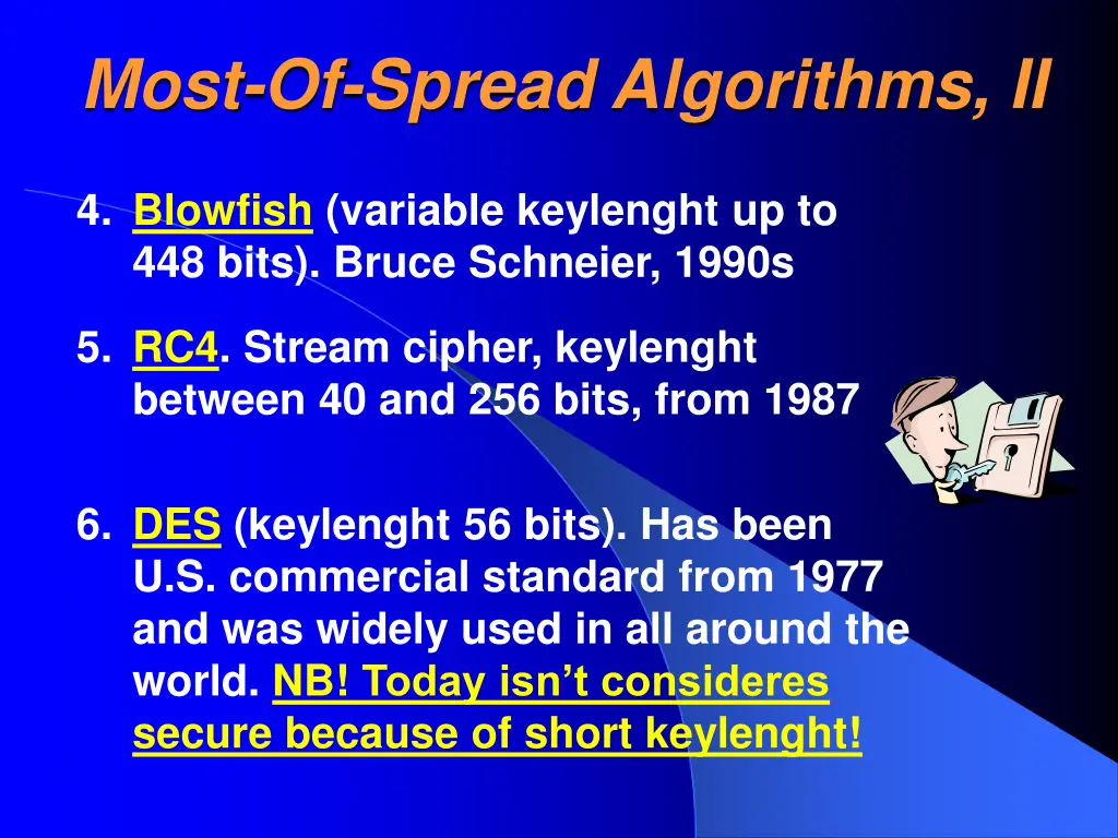 most of spread algorithms ii