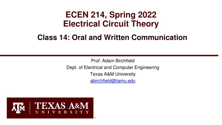 ecen 214 spring 2022 electrical circuit theory