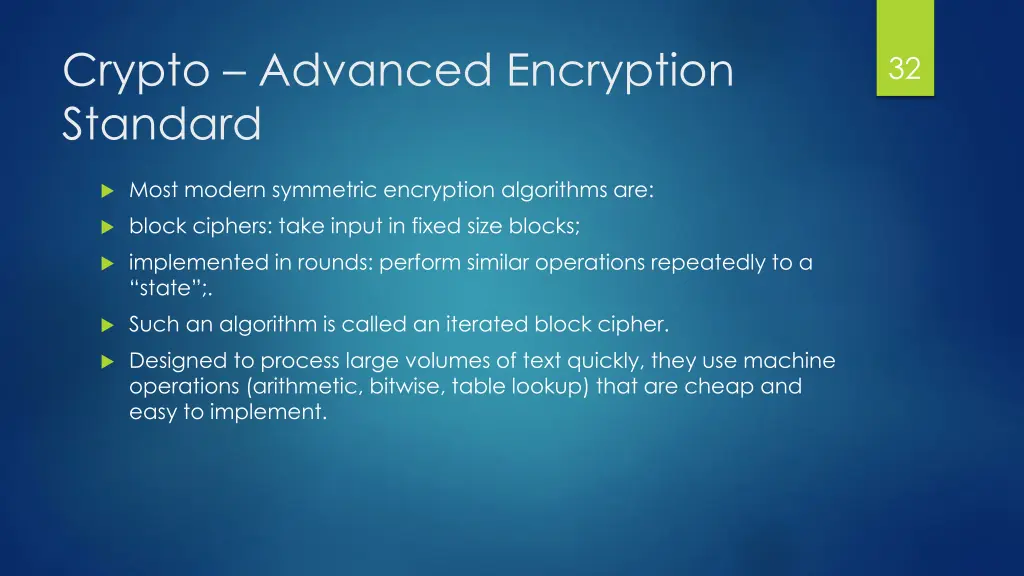 crypto advanced encryption standard